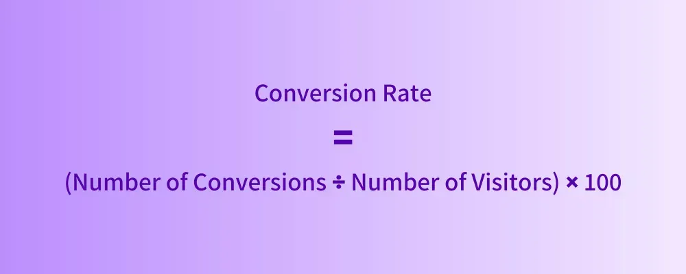 calculate conversion rates fomula 