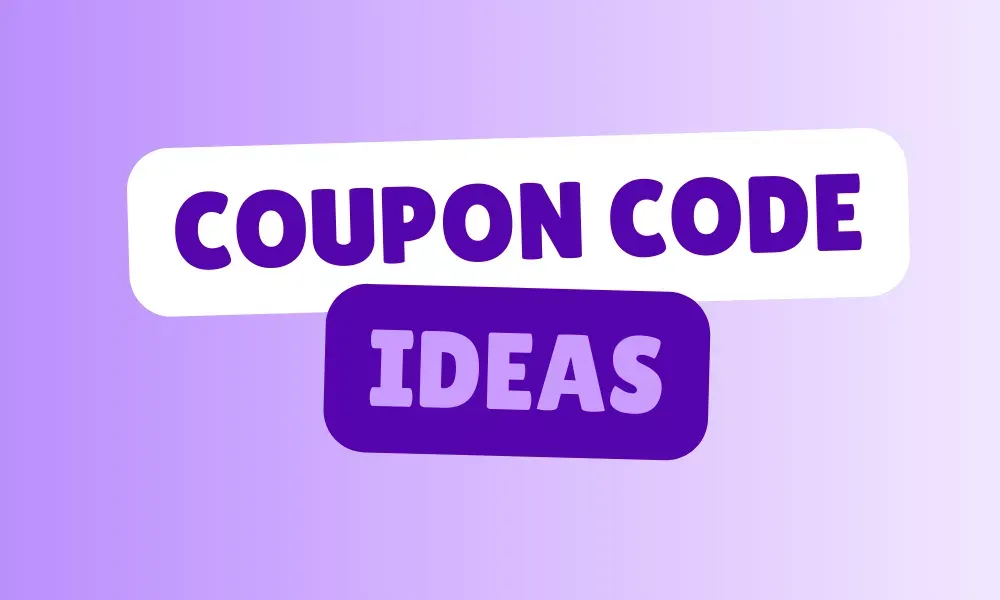 Coupon code ideas Featured image
