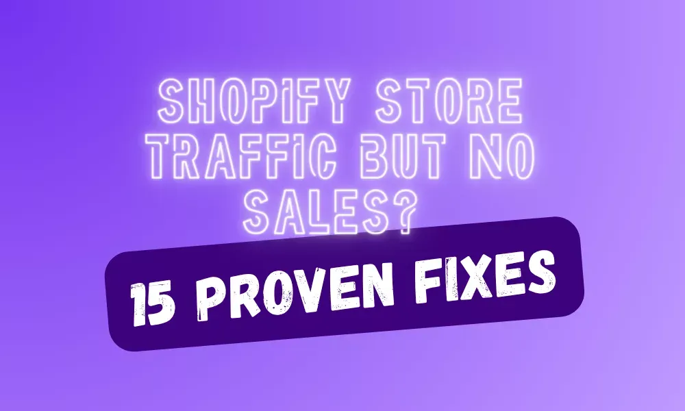 Shopify Store Traffic But No Sales