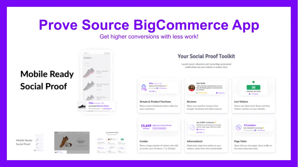 ProveSource Bigcommerce app