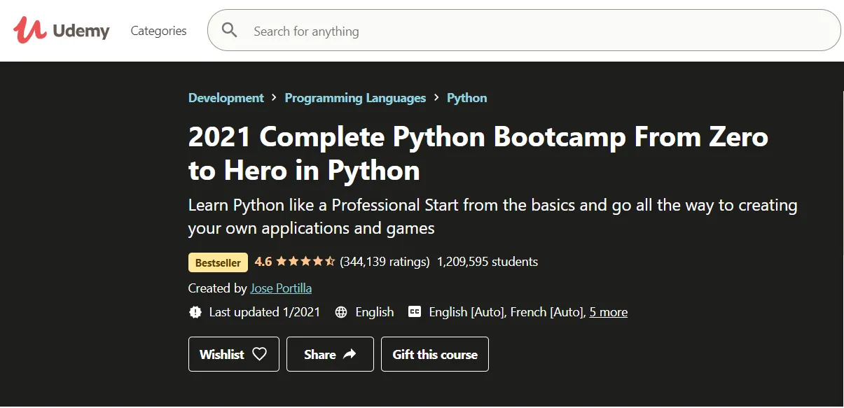 Udemy - uses a large number of students and reviews to show social proof